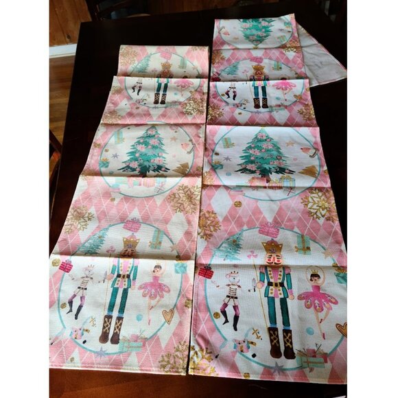 Nutcracker Table Runner Christmas Decor Holiday Xmas Decoration Decorative Cloth - Picture 7 of 7